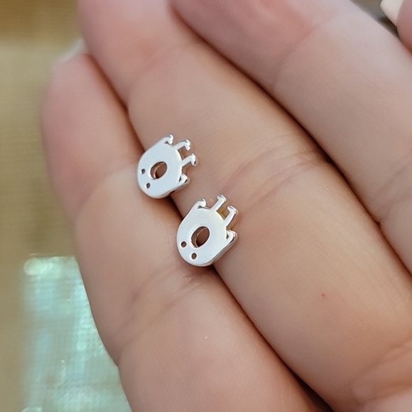 LITTLE MONSTER STERLING SILVER EARRINGS - Picture 3 of 6